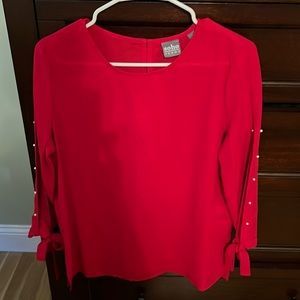 Soho New York & Company Jeans Red Top. Small. Long sleeve.